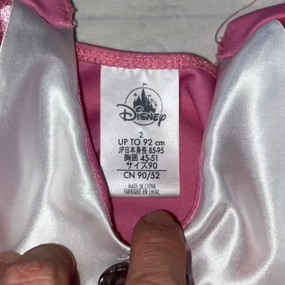 Disney Minnie Mouse Pink Polka Dot Costume‎ Dress Girls Size 2 Up to 92cm - Picture 2 of 5